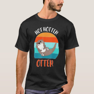Camiseta Divertido Quente Mais Quente Lontra Lontra Amor Di