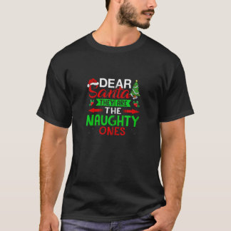 Camiseta Divertido Querido Papai Noel Eles São Os Travessos