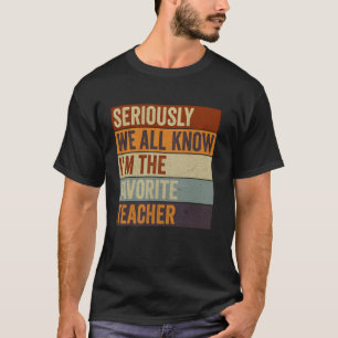 Camiseta Divertido Retro Sério Todos Sabemos que Sou o Favo