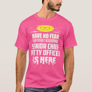 Camiseta Divertido Sargento-Mor Não Tenha Medo EU SOU