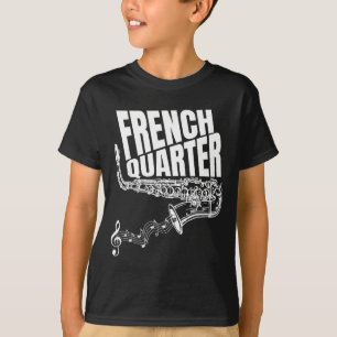 Camiseta Divertido Saxofone de Jazz do Carnaval de Nova Orl