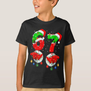 Camiseta Divertido Seis Sete 67 Meme 6 7 Natal Papai Noel M