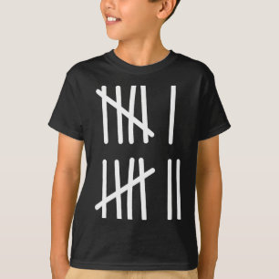 Camiseta Divertido Seis Sete 67 Meme Marcas de Contagem 6 7