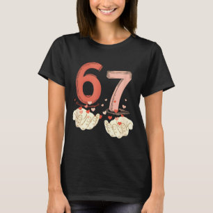 Camiseta Divertido Seis Sete 6 7 67 Casal Dia dos Namorados