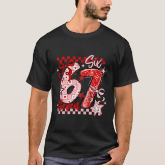 Camiseta Divertido Seis Sete 6 7 Meme Dia dos Namorados Gar