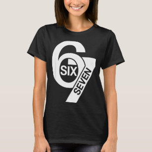Camiseta Divertido Seis Sete 6 7 Meme Frase Gíria Gen Alpha