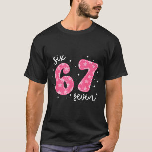 Camiseta Divertido Seis Sete 6 7 Meme Geração Alpha Gíria 6