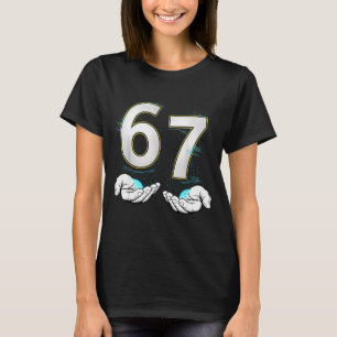 Camiseta Divertido Seis Sete 6 7 Meme Geração Alpha Gíria 6