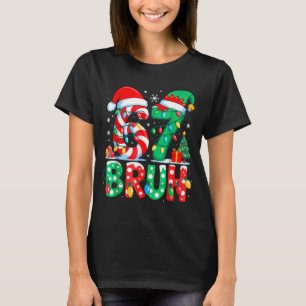 Camiseta Divertido Seis Sete 6 7 Meme Natal Família Xmas Sa