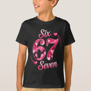Camiseta Divertido Seis Sete 6 7 Meme Para Homens Mulheres