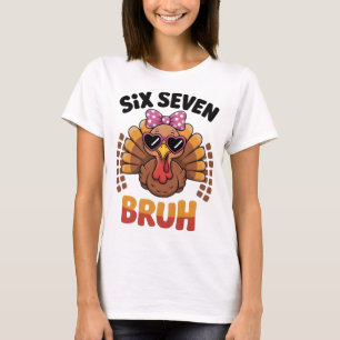 Camiseta Divertido Seis Sete Meme Peru Bruh 2025