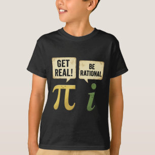 Camiseta Divertido Seja Real Seja Racional Dia Do Pi Profes