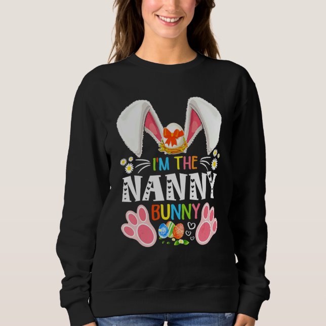 Camiseta Divertido, sou a babá Coelhinha que bate na Páscoa (Frente)