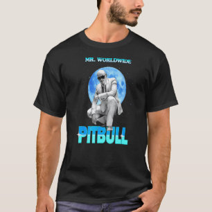 Camiseta Divertido Sr Mundo Inteiro Cantor Pit Bull Ama Mus