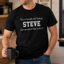 Divertido Steve Aniversário Personalizado Trabalho