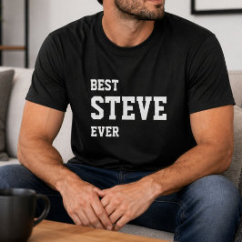Camiseta Divertido Steve Personalizado Melhor Steve de Semp