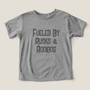 Camiseta Divertido Sul-Africano Energizado Por Rusks & Rooi