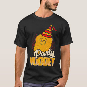Camiseta Divertido Traje de Nugget de Frango de Comida Rápi
