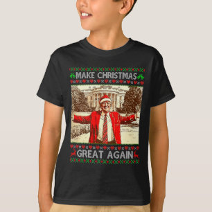 Camiseta Divertido Trump Faça O Natal Grande Novamente Xmas