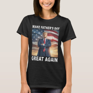 Camiseta Divertido Trump Pai Faz Dia dos Pais Grande Novame