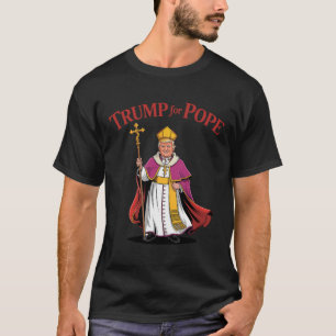 Camiseta Divertido Trump Para Papa Católico Vaticano Papado