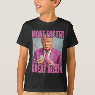 Camiseta Divertido Trump Segura Ovos Faça a Páscoa Grande N