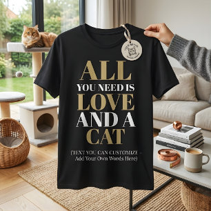 Camiseta Divertido Tudo o que Você Precisa é Amor e um Aman