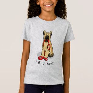 Camiseta Divertido Vamos Lá! Passear Briard (cr tawnies pre