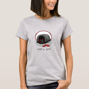 Camiseta Divertido Vamos! para um passeio cachorro pequinês