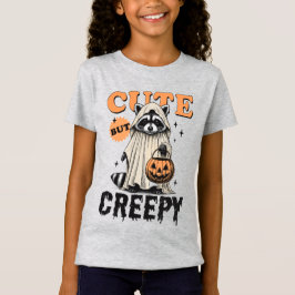 Camiseta Divertido Vintage Fofo Mas Sinistro Guaxinim Hallo