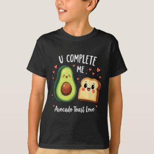 Camiseta Divertido Você Me Completa Torrada De Abacate Fofo