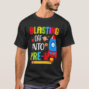 Camiseta Divertimento Começando No Pré K De Volta À Escola 