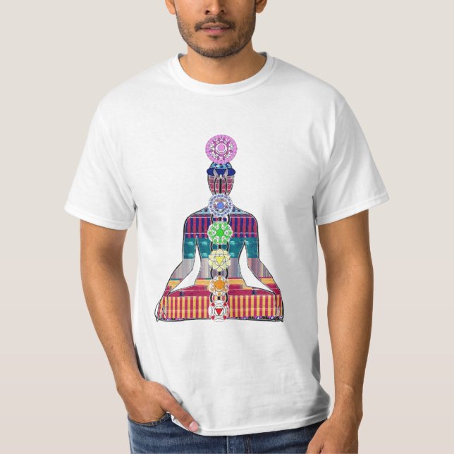Camiseta DIVERTIMENTO da paz NVN630 da meditação da ioga do (Frente)