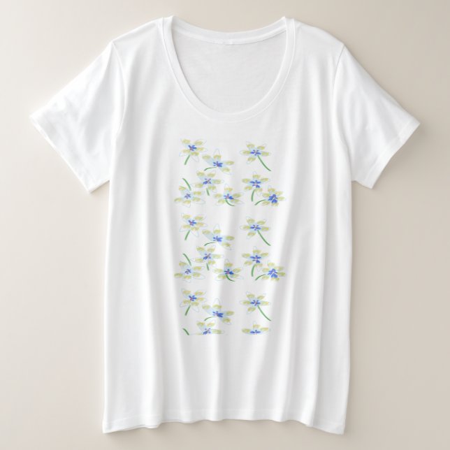 Camiseta Divertimento de verão e azul (Frente do Design)