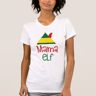 Camiseta Divertimento do Mama Duende Natal Feriado Família