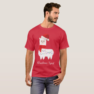 Camiseta Divertimento engraçado do espírito da alpaca do