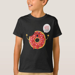 Camiseta Divertimento legal do skate da rosquinha do tShirt