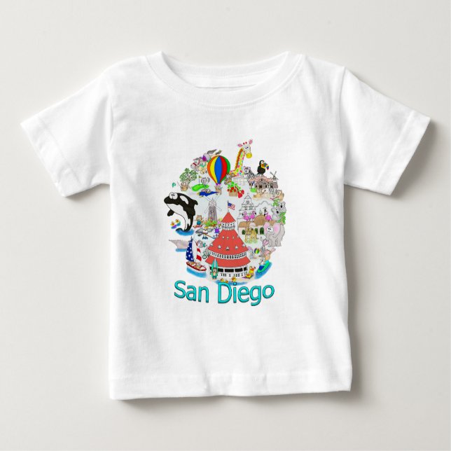 Camiseta Divertimento San Diego California (Frente)