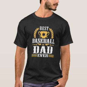CAMISETA DIVERTIR O MELHOR PAI BASEBALL DO PAI DO SUPORTE D