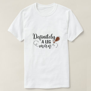 Camiseta Dívida Certamente Um Homem de Perna Tipografia