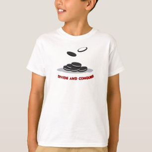 Camiseta Divida e conquiste o T dos miúdos