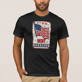 Camiseta Dívida Maratona Milha 27 De 26 Financeiro Divertid