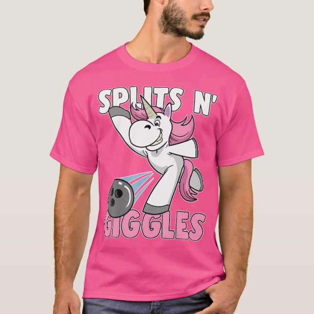 Camiseta Divide N' Giggles Unicorn Boliche Bowler (Frente)