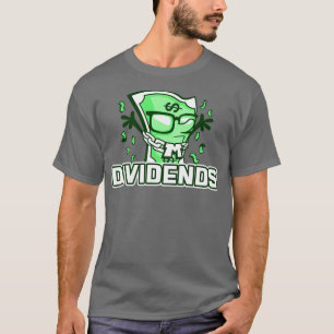 Camiseta Dividendo - Investidor Negociação no Mercado de Aç