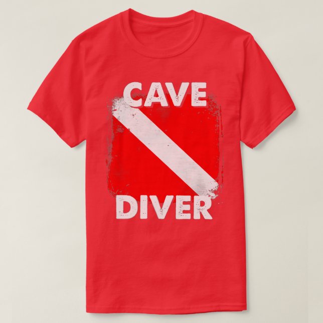 Camiseta Dividendos de instrutores de mergulhadores de cave (Frente do Design)