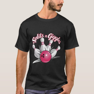 Camiseta Dividir N Giggles Boliche Engraçada Bola de bolich