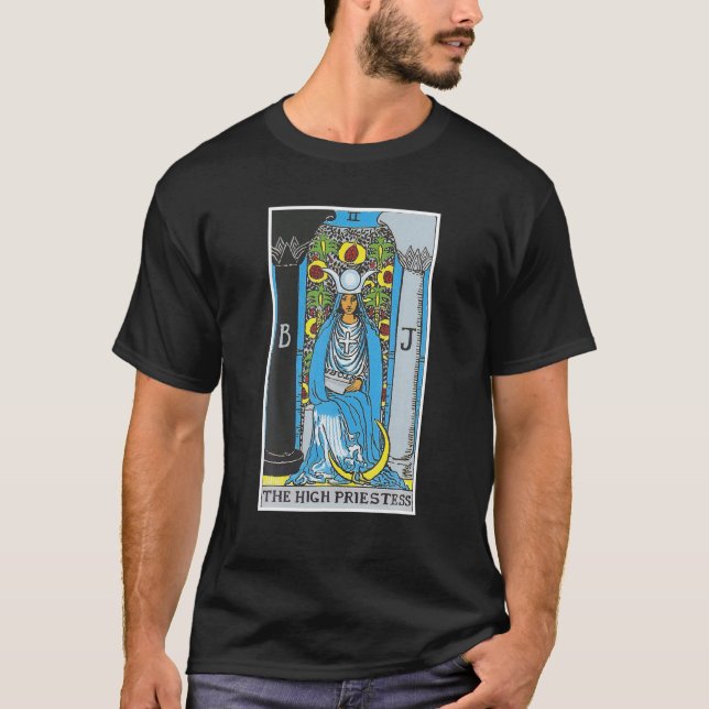 Camiseta Divinção de Crenças Culturais do Cartão Tarot de A (Frente)