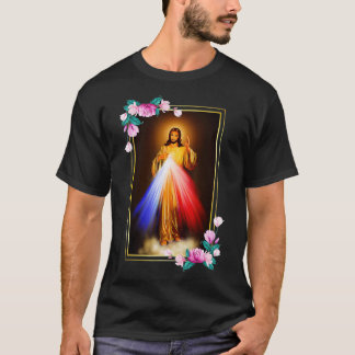 Camiseta Divine Mercy Jesus Christ Sacred Heart of Jesus Gi