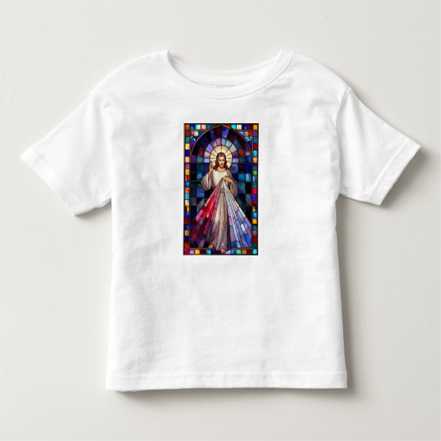 Camiseta Divine Mercy Jesus Toddlers Tee Shirt (Frente)
