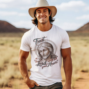Camiseta Divine Trust: Jesus encoraja a confiança no Senhor